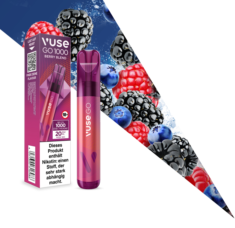 Vuse GO 1000 Berry Blend | 1000 Zge Vape Vuse GO 1000 Berry Blend | 1000 Zge Vape