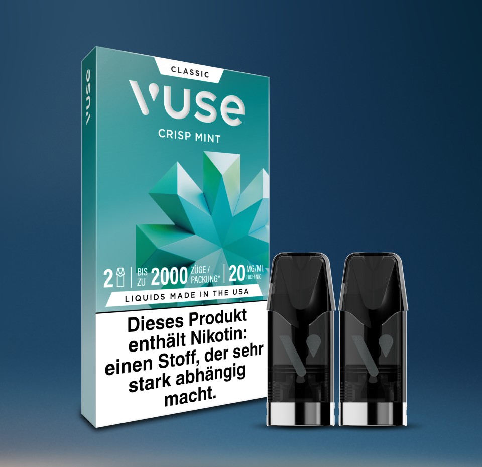 Vuse Pods: Crisp Mint Nikotinsalz Vuse Pods: Crisp Mint Nikotinsalz
