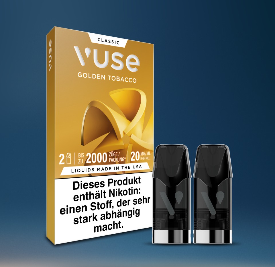 Vuse Pods: Golden Tobacco mit Nikotinsalz | Vuse Vuse Pods: Golden Tobacco mit Nikotinsalz | Vuse